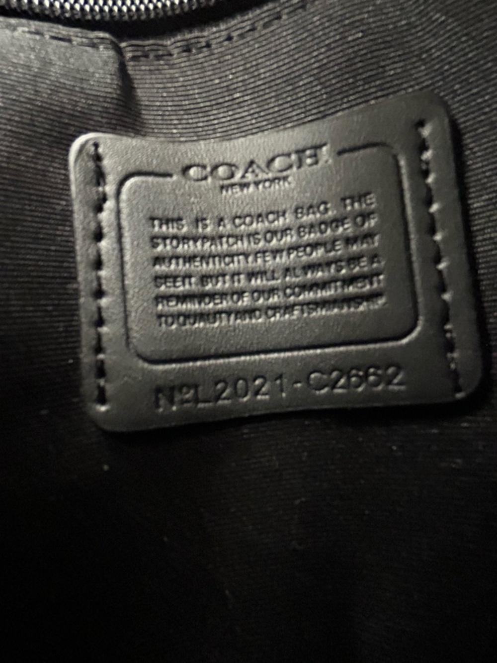 Coach Men's Hitch Backpack NWT Signature Canvas Black Charcoal Laptop Bag C2662 - Picture 2 of 7